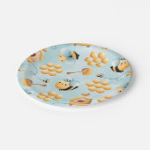 Borden van honingbijenpapier papieren bordje (Gekanteld)