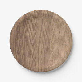 Borden van houtnerfpapier papieren bordje