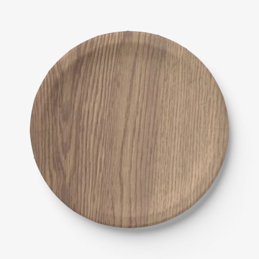 Borden van houtnerfpapier papieren bordje (Voorkant)