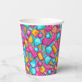 "BORDEN VAN IJSJES- EN IJSJES-PAPIER" PAPIEREN BEKERS (Achterkant)