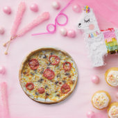 Borden van kaas Pizza Party Papieren Bordje (Feest)