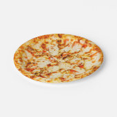Borden van kaas Pizza Party Papieren Bordje (Gekanteld)