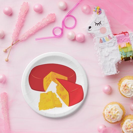 Borden van kaaspapier papieren bordje (Feest)