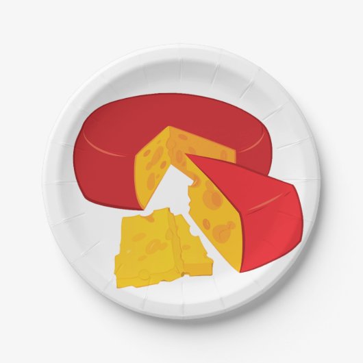 Borden van kaaspapier papieren bordje (Voorkant)