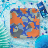 Borden van kameropapier | Dart Party-Borden Papieren Bordje (Feest)