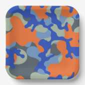 Borden van kameropapier | Dart Party-Borden Papieren Bordje (Voorkant)