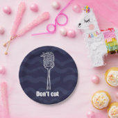 Borden van karton - Don't Cut – Spaghetti Humor Papieren Bordje (Feest)