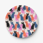 Borden van kattenpapier papieren bordje (Voorkant)