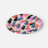 Borden van kattenpapier papieren bordje (Gekanteld)