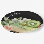 Borden van Kiwi Cake Papieren Bordje (Gekanteld)