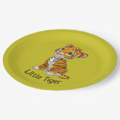 Borden van kleine tijgerontwerppapierfeesten papieren bordje (Gekanteld)