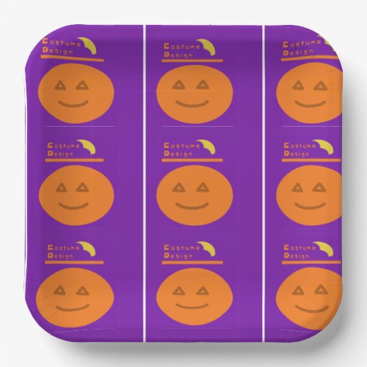 Borden van kostuumontwerp-papier papieren bordje (Voorkant)