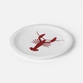 Borden van laster Silhouette Paper Papieren Bordje (Gekanteld)