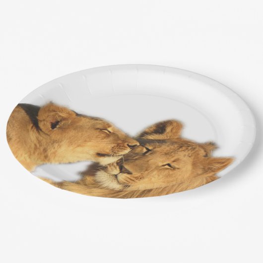 Borden van leeuwenpapier (diameter 7 of 9 inch) papieren bordje (Gekanteld)