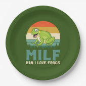 Borden van liefdeskikkerpapier papieren bordje (Voorkant)