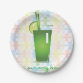 Borden van limoen papieren bordje (Voorkant)