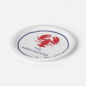 Borden van Lobster Personalized Party Papieren Bordje (Gekanteld)
