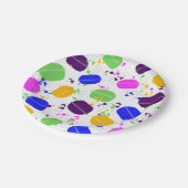 Borden van Macaron-Confetti Papieren Bordje (Gekanteld)