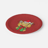 Borden van maffiapier met maffiaschrustmas papieren bordje (Gekanteld)