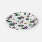 Borden van Mardi Gras Geïnspireerd papier Papieren Bordje (Gekanteld)