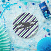 Borden van marinevliegtuigen en groenvliegtuigen v papieren bordje (Feest)