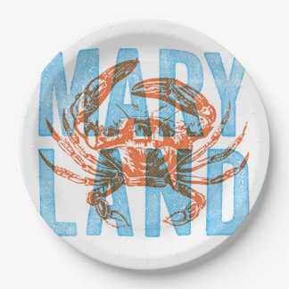 Borden van maryland Crab Paper Papieren Bordje