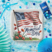 Borden van Memorial Day Party vieren Papieren Bordje (Feest)