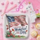 Borden van Memorial Day Party vieren Papieren Bordje (Feest)
