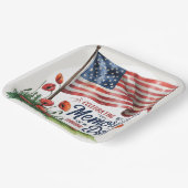 Borden van Memorial Day Party vieren Papieren Bordje (Gebogen)