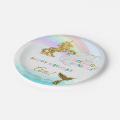 Borden van Mermaid en eenhoorn Papieren Bordje (Gekanteld)