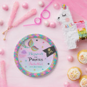 Borden van mermaïden en piraatpapier papieren bordje (Feest)