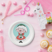 Borden van mevrouw Claus papier Papieren Bordje (Feest)