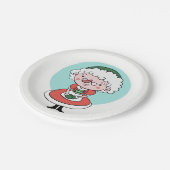 Borden van mevrouw Claus papier Papieren Bordje (Gekanteld)