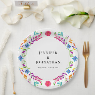 Borden van Mexicaanse feiesta Wedding Party Paper Papieren Bordje