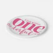 Borden van Miss Onederful Party Papieren Bordje (Gekanteld)