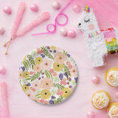 Borden van natuurbloempapier papieren bordje (Feest)