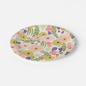 Borden van natuurbloempapier papieren bordje (Gekanteld)