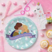 Borden van Odette en Derek (9 inch) Papieren Bordje (Feest)