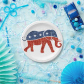 borden van olifantenpapier uit de glitterrepubliek papieren bordje (Feest)