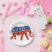 borden van olifantenpapier uit de glitterrepubliek papieren bordje (Feest)