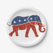 borden van olifantenpapier uit de glitterrepubliek papieren bordje (Voorkant)