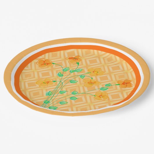 Borden van Oranje driverpartijen Papieren Bordje (Gekanteld)