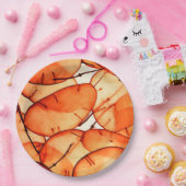 Borden van Oranje leder Papieren Bordje (Feest)