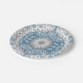 Borden van ornament- en winterpapier papieren bordje (Gekanteld)