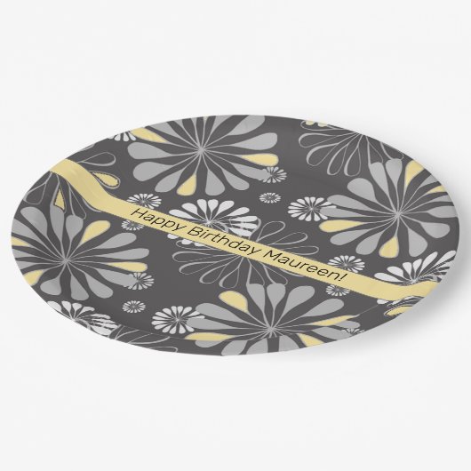 Borden van oud en grijs papier papieren bordje (Gekanteld)