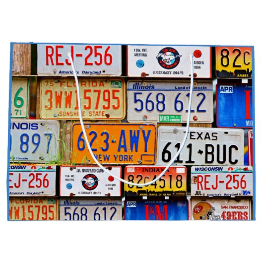 Borden van oude licenties groot cadeauzakje (Achterkant)