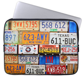 Borden van oude licenties laptop sleeve