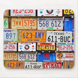 Borden van oude licenties muismat