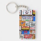 Borden van oude licenties sleutelhanger (Voorkant)