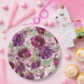 Borden van paars flessenpapier papieren bordje (Feest)